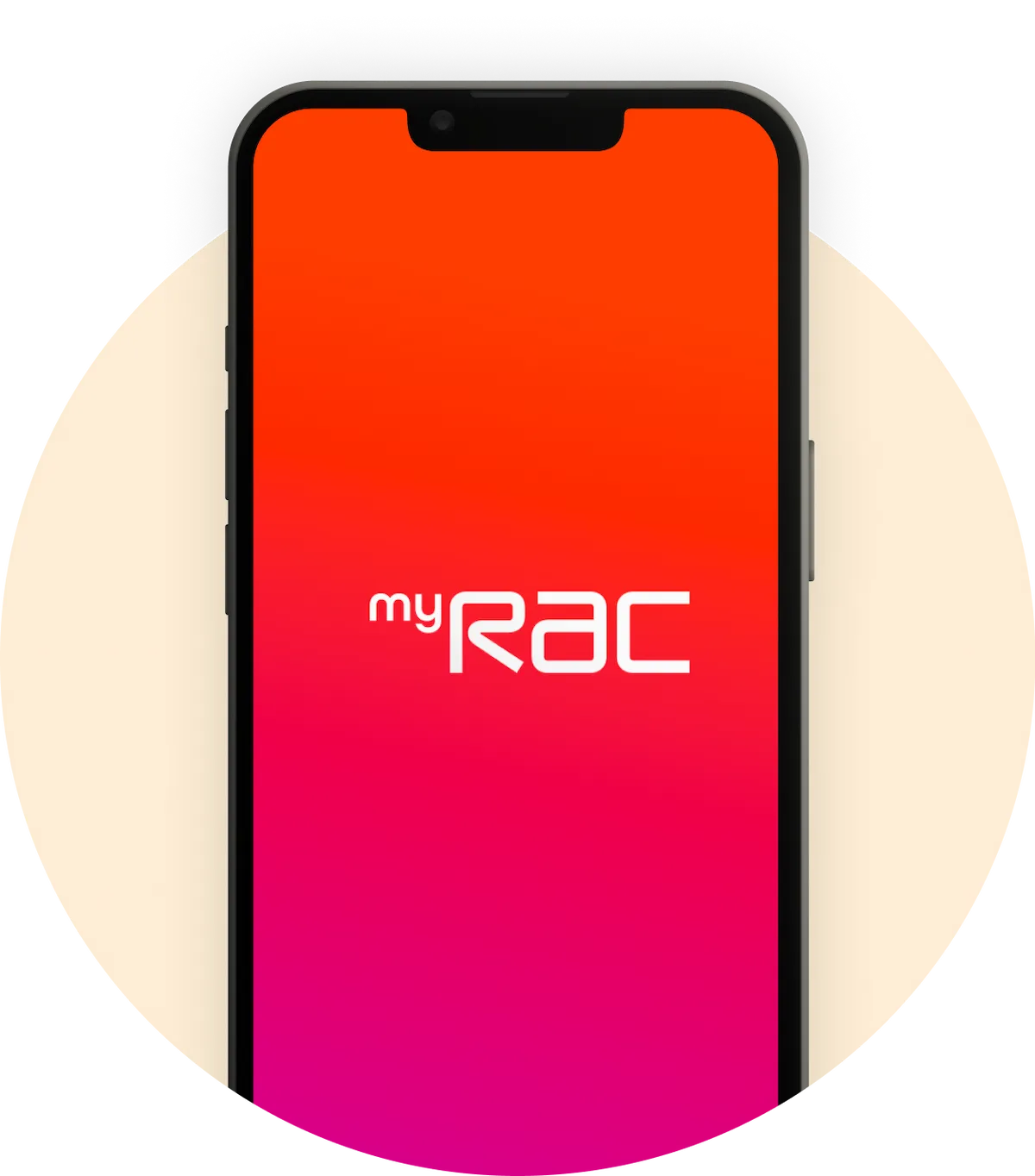 RAC app on a mobile device